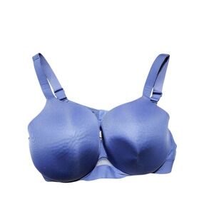Cacique Lightly Lined Full Coverage Bra Comfortable Everyday Purple Blue 38DD